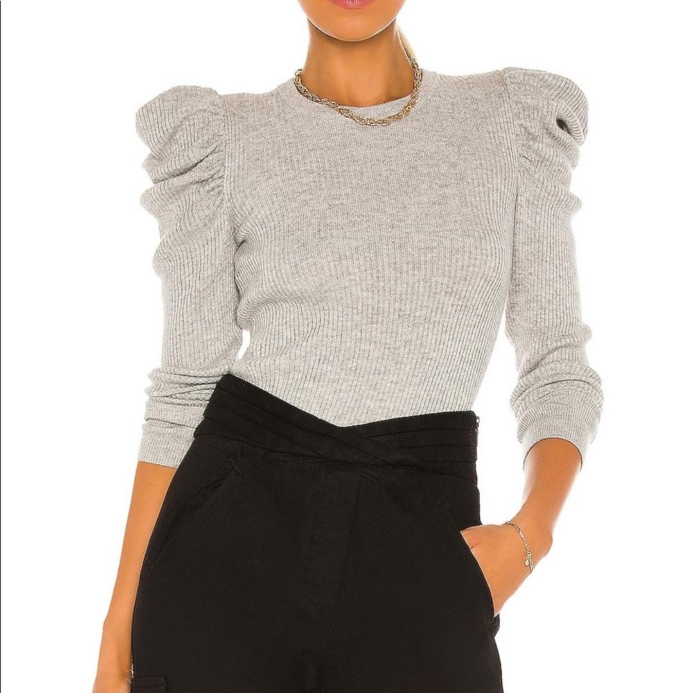 7 For All Mankind Gray Crew Neck Sweater